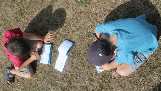 Parcours sac à dos Saint Aignan jeux enfants